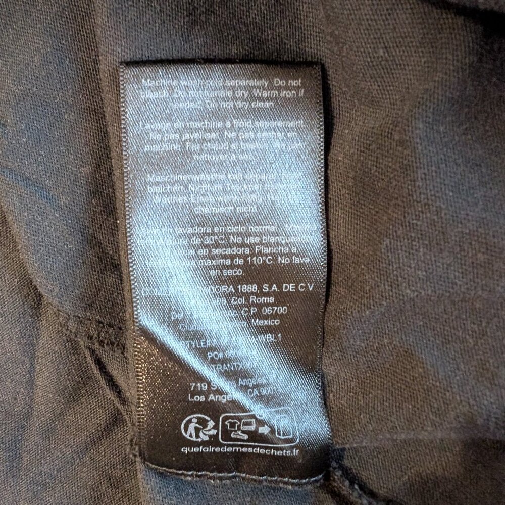 Anine Bing Cason Tee - Live the Dream Collection - Washed Black (M) - Picture 7 of 7